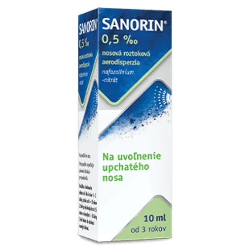 SANORIN 0,5 ‰ nosová roztoková aerodisperzia 10 ml