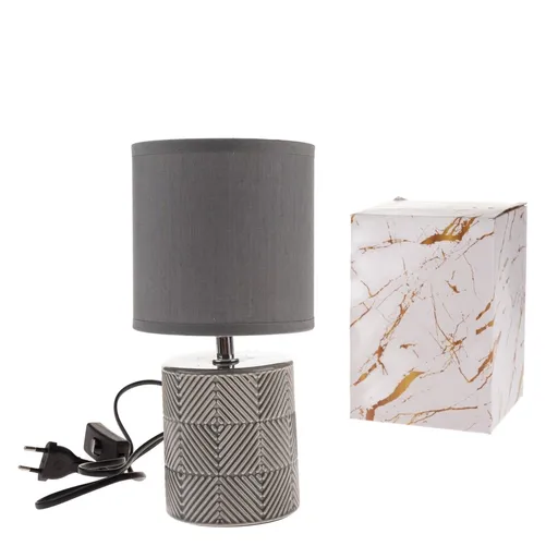 Keramická stolná lampa Dark 27 cm, tm. sivá