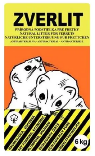 Zverlit hnedý - prírodná podstielka pre fretky 6kg