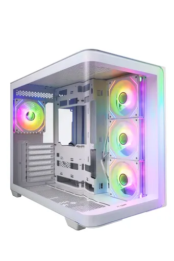 FSP M580-WA/Midi Tower/Transpar./Biela