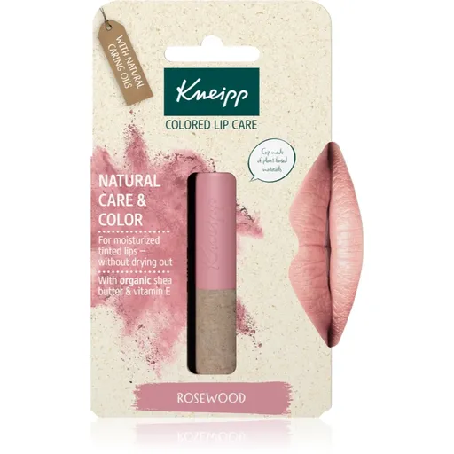 Kneipp Natural Care & Color tónovací balzam na pery odtieň Rosewood 3.5 g