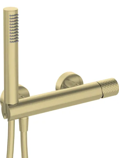 DEANTE - Silia Hexa kartáčované zlato Sprchová batéria, so sprchovacím setom BHS_R41M