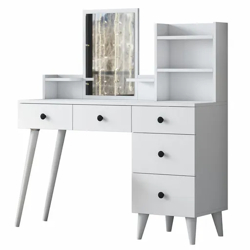 Kozmetický stolík Bela White