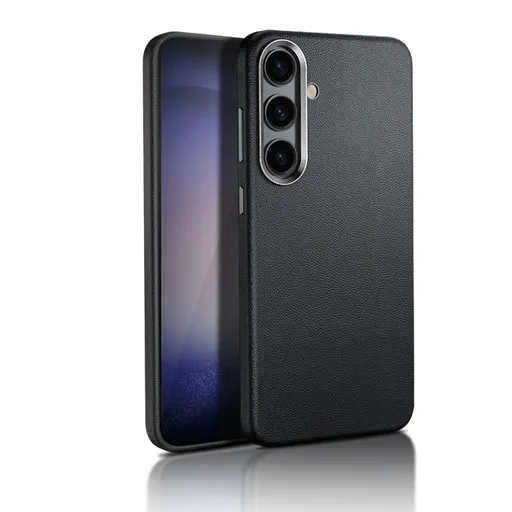 LEATHER MAGSAFE Ochranný kryt pre Samsung Galaxy S24 Plus 5G čierny