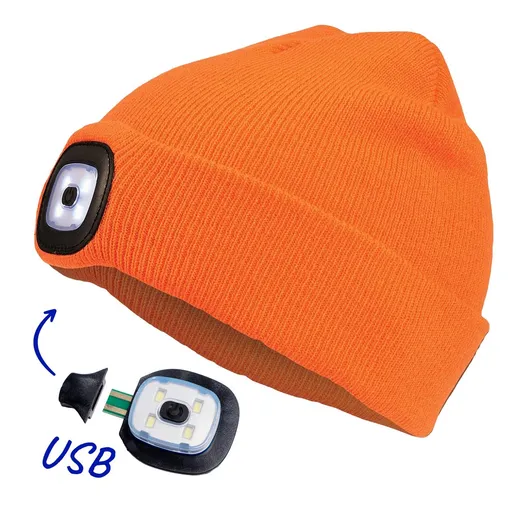 Cerva Čiapka so svetlom DEEL LED - Oranžová