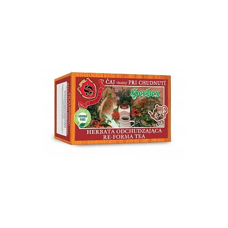 Herbex Čaj vhodný pri chudnutí porciovaný 20x3g