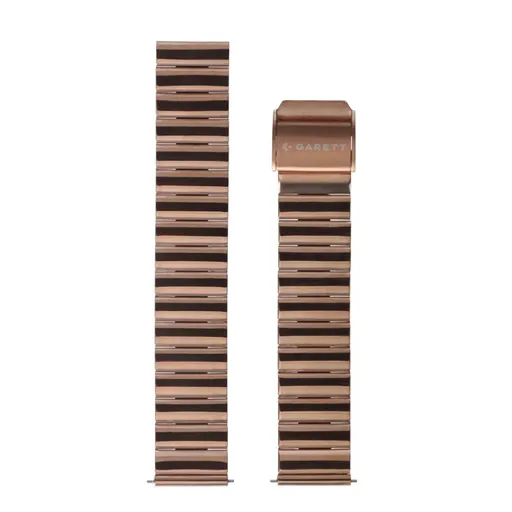 Garett univerzálny remienok 18 mm, zlatoružový kovový, typ Solid rose gold