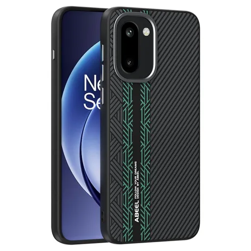 ABEEL RELIEF Ochranný obal pre OnePlus 15R BLACK-GREEN