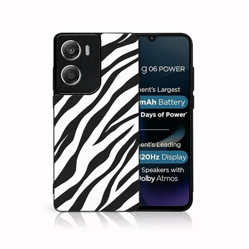 MY ART Ochranný kryt pre Motorola Moto G06 / G06 Power ZEBRA (237)