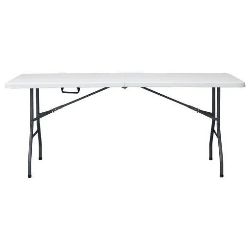 Autronic Záhradný stôl, kov, plast, biela, AZ-K1002 WT