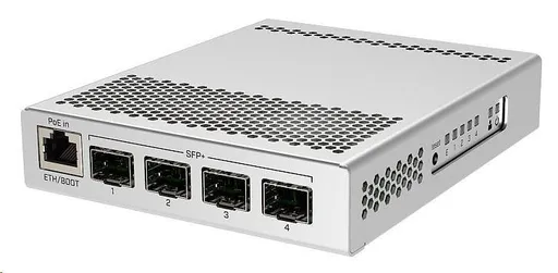 MikroTik Cloud Router Switch CRS305-1G-4S+IN, Dual Boot (SwitchOS, RouterOS), 800MHz, 512MB RAM, 4xSFP+, vr.