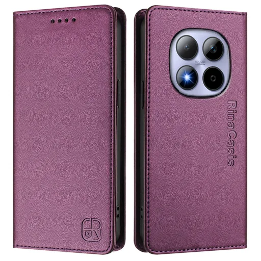 RINA Zaklápacie puzdro pre Xiaomi Redmi Note 15 Pro tmavofialové