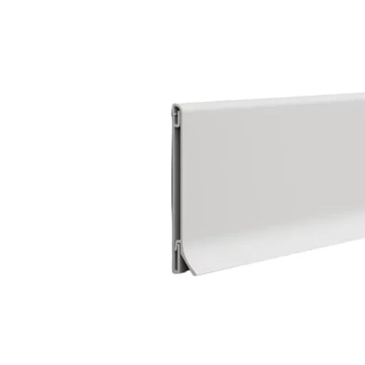 Soklová lišta Eviso biela matná, hliník dĺžka 250 cm, výška hrany 60 mm, ASWH0460