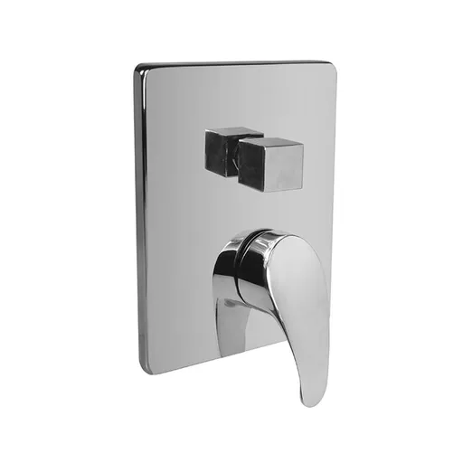 Mereo Sprchová podomietková batéria s trojcestným prepínačom, Sonáta, Mbox, hranatý kryt, chróm CB60157C