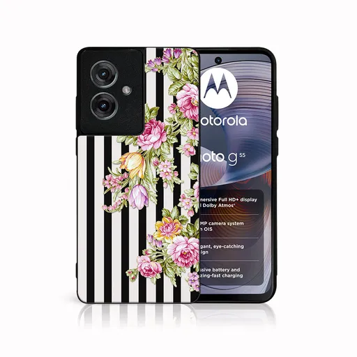 MY ART Ochranný kryt pre Motorola Moto G55 5G STRIPS (176)