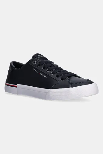 Kožené tenisky Tommy Hilfiger CORE CORPORATE VULC LEATHER