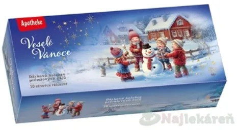APOTHEKE KOLEKCIA Veselé Vianoce prémiové ovocné a bylinné čaje v nálevových vreckách 90ks