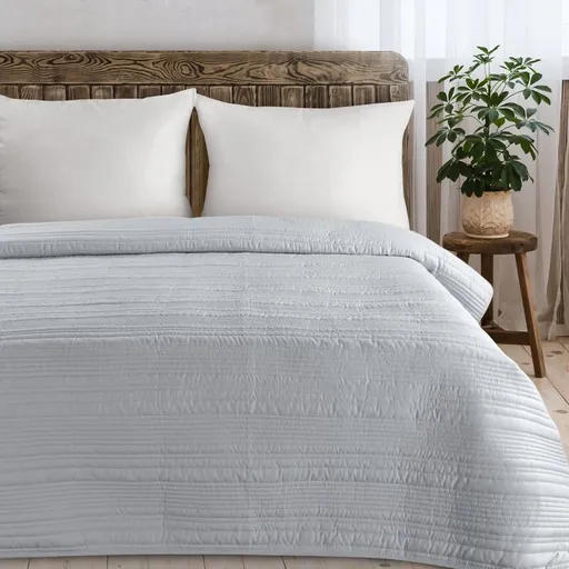 ArtFir Prikrývka na posteľ TARA | strieborná 170 x 210 cm