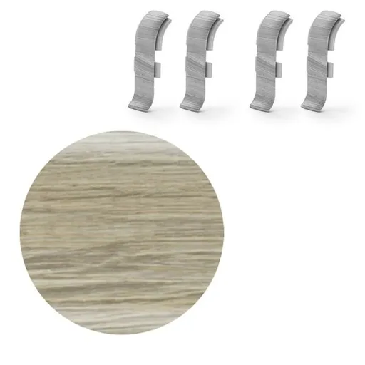 Spojka k soklu Naturel dub jantárový , PVC dĺžka 0,5 cm, výška hrany 56 mm, NATNGTFF6