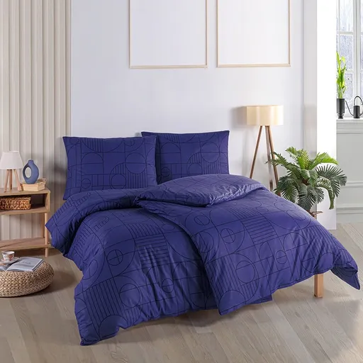 BedTex Bavlnené obliečky Geo Future Dusk, 140 x 200 cm, 70 x 90 cm, 140 x 200 cm, 70 x 90 cm