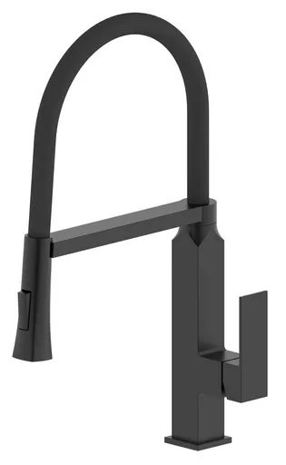 SAPHO SAPHO - MAYA stojanková drezová batéria so sprškou, čierna mat MA780B