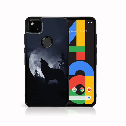 MY ART Silikónový kryt Google Pixel 4a WOLF (247)