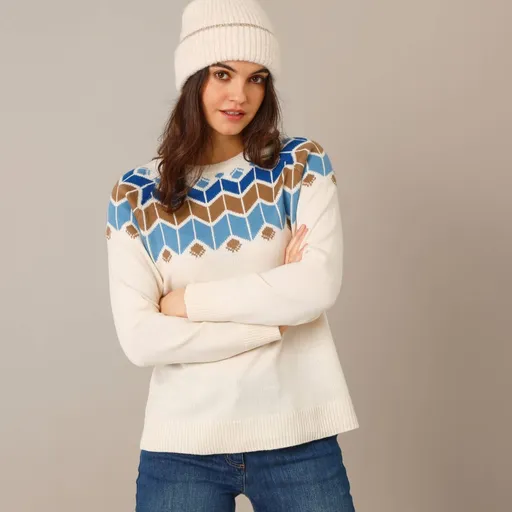 Pulóver so žakárovým vzorom