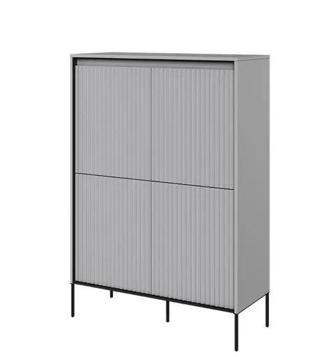 Dig-net nábytok Komoda SWING TR-03 s LED osvetlením | sivá