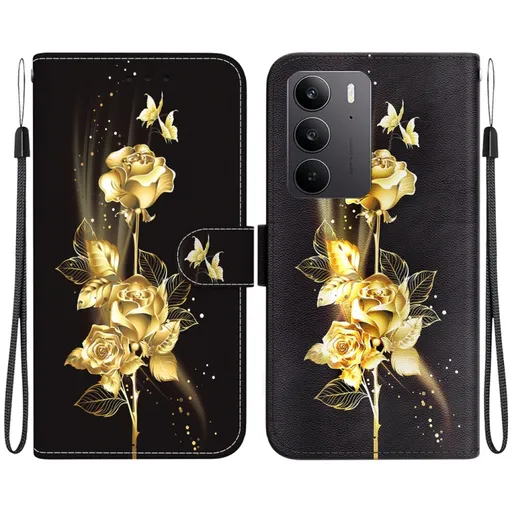 ART Peňaženkový kryt pre Realme C75 / Realme 14x 5G GOLD ROSE