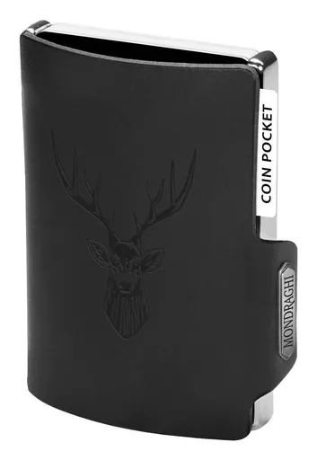Kožená mini peňaženka Mondraghi Silhouette Classic Deer Black
