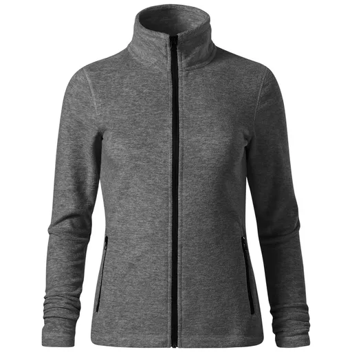 MALFINI Dámska fleecová mikina Factor - Čierny melír | XL