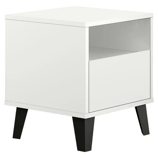 Nočný stolík BOGAN 1S, biela