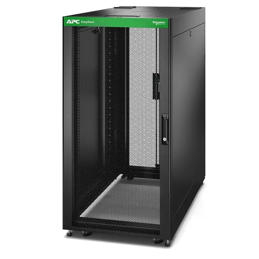 APC Easy Rack 600mm/24U/1000mm , with Roof, Side panel, castors, nohy a 4 Brackets, No Bottom, black