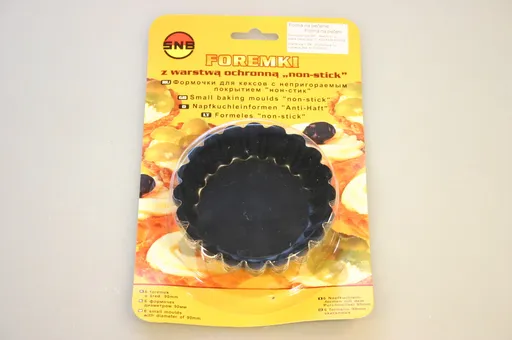 SNB - Formička bábovka teflónové, priemer 9cm, balenie 6ks