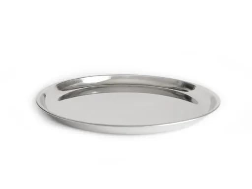 MAKRO - Podnos guľatý priemer 21cm, nerez