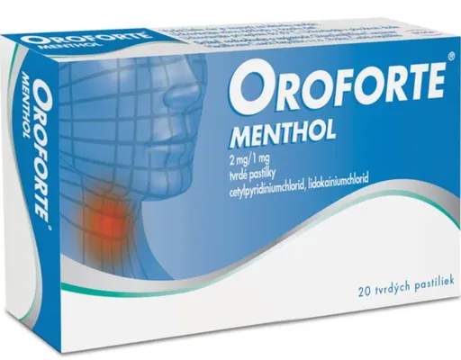 Oroforte menthol pas.ord.20