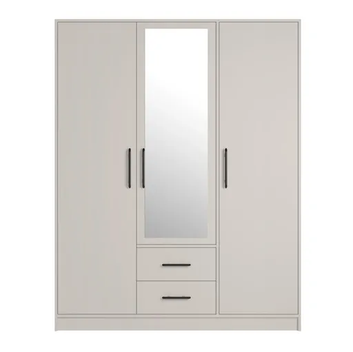 Meblar  Šatníková skriňa SMART SRL2 so zrkadlom | cashmere