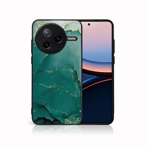 MY ART Ochranný kryt pre Xiaomi Poco F7 Ultra GREEN MARBLE (145)
