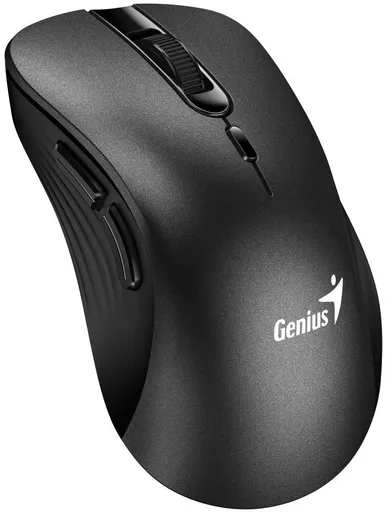 Genius Ergo 8100S Myš, bezdrôtová, ergonomická, optická, 1600DPI, 6 tlačidiel, USB, čierna