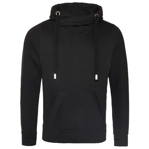 Just Hoods Mikina s prekríženým golierom - Čierna | XL