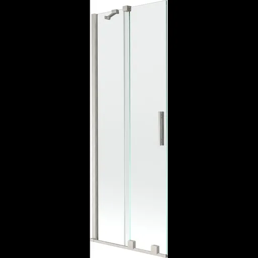 MEXEN/S - Velár dvojkrídlová posuvná vaňová zástena 70 x 150, transparent, nikel kartáčovaný 896-070-000-01-97