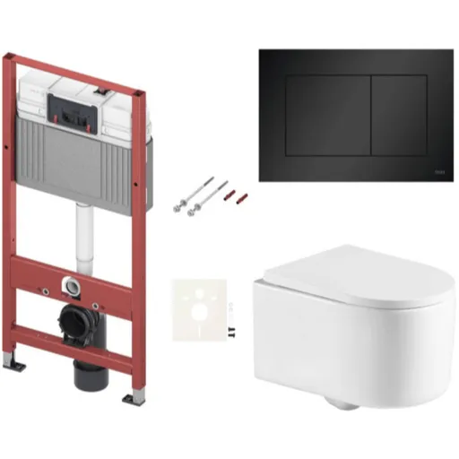 Závesný wc set do ľahkých stien / predstenová SAT SIKOTSREX72414