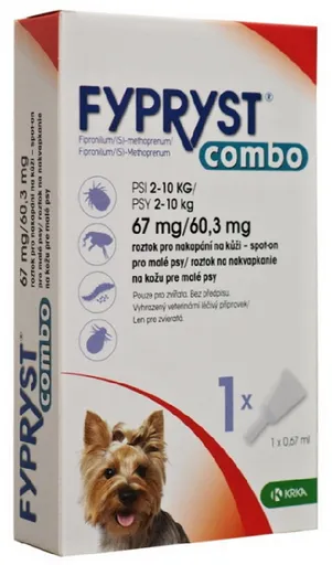FYPRYST combo S - pipeta proti kliešťom a blchám pre malé psy 0,67 ml