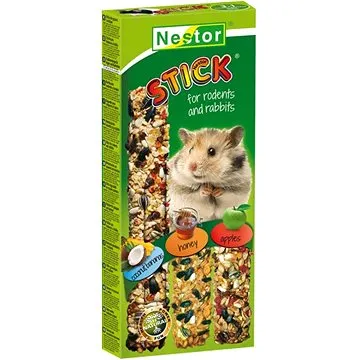 Nestor Tyčinka 3 v 1 pre hlodavce ovocie, med, tropické ovocie 175 g 3 ks (5901636000431)