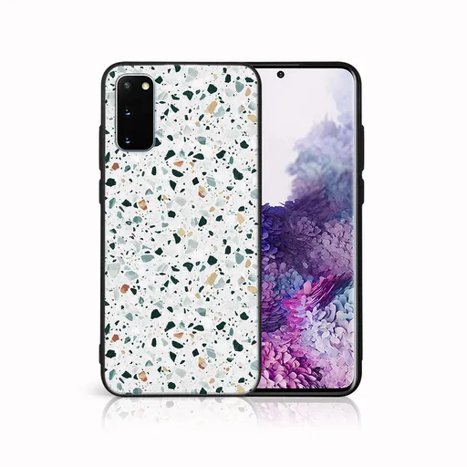 MY ART Ochranný kryt pre Samsung Galaxy S20 Plus GREY TERRAZZO (163)