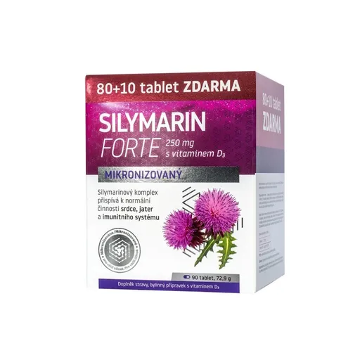 NATURPRODUKT Silymarín 250 mg + vitamín D3 80+10 tabliet