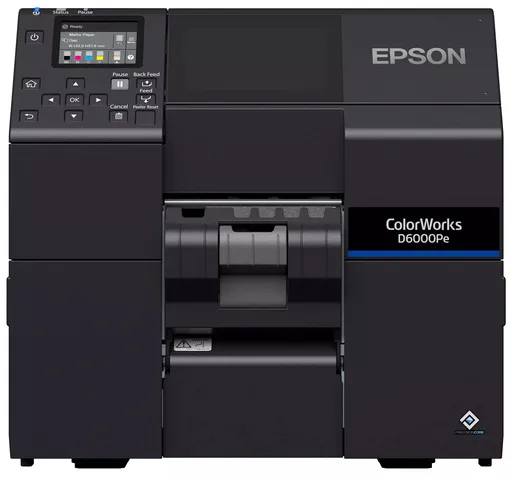 Epson ColorWorks D6000 (Pe) C31CL90202 farebná tlačiareň štítkov, peeler, disp., USB, Ethernet, black