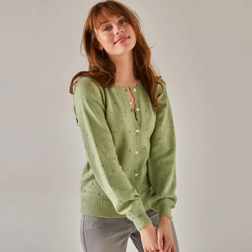 Sveter z úpletu pointelle