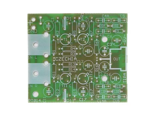 Plošný spoj TIPA PT014 Predzosilňovač pre gramofón s magnetodynamickou prenoskou