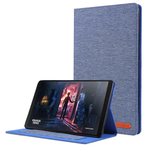 FABRIC Zaklápací kryt pre Samsung Galaxy Tab A 10.1 2019 (T515 / T510) modrý